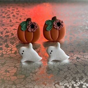 Fall/Halloween Polymer Clay Earring Studs